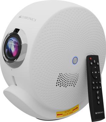 ZEBRONICS Zeb-Pixaplay 38 (12000 lm / 1 Speaker / Wireless / Remote Controller) Portable Projector