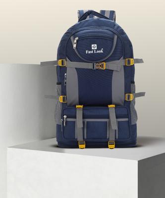 Fast look Expandable Travel Rucksack Backpack for Sport Camping Hiking Trekking Bag-Blue