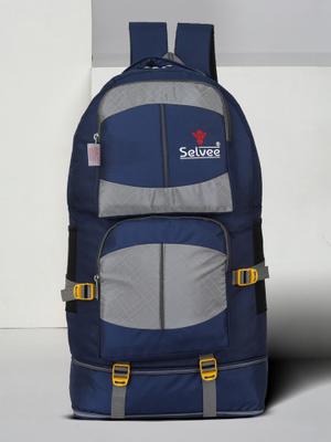 selvee Travel Backpack for Sport Camping Hiking Trekking Bag-Navy Rucksack - 65 L