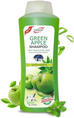 Nimson Green Apple Anti Dandruff Shampoo With Tulsi Aloe Vera 500ml Each Pack of 2