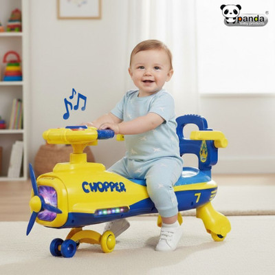 PANDA BABY PRODUCTS Swing Car Chopper for Kids with Music & Horn ... more
