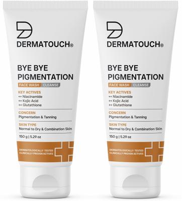 Dermatouch Bye Bye Pigmentation  || Anti Pigmentation for Women/Men with Niacinamide, Kojic Acid, & Glutathione Face Wash