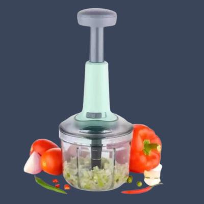 Zubix Manual Push Chopper 900ml Compact Prep Tool Kitchen Tool Set
