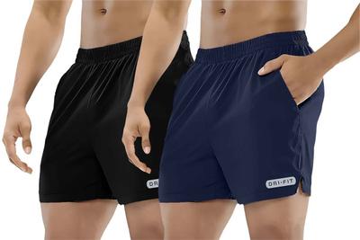 TREND BISTASH COLLECTION Printed Men Black, Blue Regular Shorts