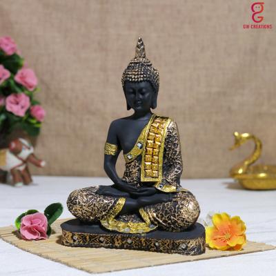 Flipkart SmartBuy Beautiful Lord Gautam Buddhain Meditating Position| Statue for Home Decor| Decorative Showpiece - 25 cm