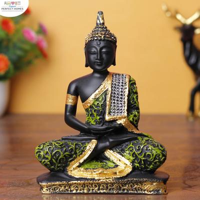 Flipkart Perfect Homes Beautiful Lord Gautam Buddha Statue Meditating Position for Home Decor Decorative Showpiece - 16 cm