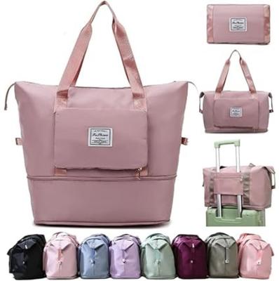 Kidsvelly Large Capacity Folding Travel Bag, Lightweight Waterproof Luggage Bag Small Travel Bag
