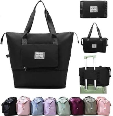 Kidsvelly Large Capacity Folding Travel Bag, Lightweight Waterproof Luggage Bag Small Travel Bag - Large Capacity