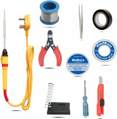Walkers WKCB63M1 Electric Gadget 10in1 New Mobile Soldering Iron Machine Combo Kit Set 25 W Simple
