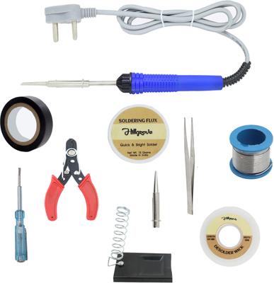 Hillgrove HGCM1343M2 10in1 Soldering Iron Kit with Solder Wire, Cutter, Stand, Flux, 25W 25 W Simple