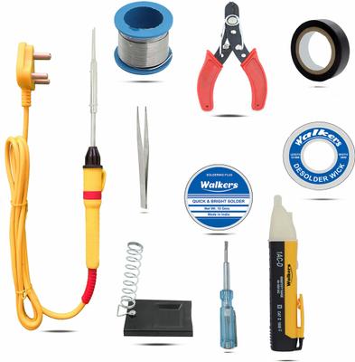 Walkers WKCB66 10in1 Mobile Soldering Iron Equipment Tool Machine Kit with VoltageTester 25 W Simple