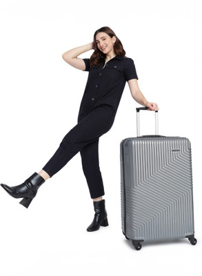 YAYAVAR Large Check-in Suitcase (76 cm) 4 Wheels - Cairo - Silver