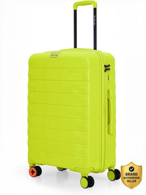 NASHER MILES Vienna Polypropylene Neon Lime 24 inch Trolley Bag Check-in Suitcase 8 Wheels - 24 inch
