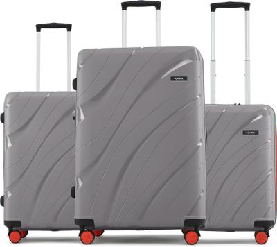 HRX by Hrithik Roshan Madrid 3 (Small 58cm | Medium 66cm | Large 75cm) Cabin & Check-in Set 8 Wheels - 30 inch