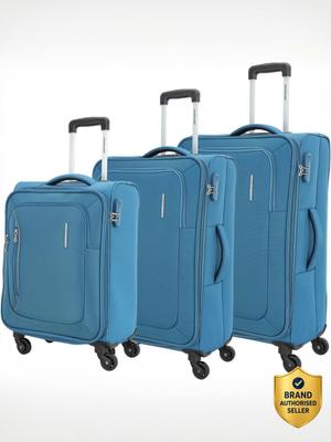 Kamiliant by American Tourister (Small 59Cm | Medium 70Cm | Large 80Cm)Combination Lock-Sienna Expandable Cabin & Check-in Set 4 Wheels - 31 Inches