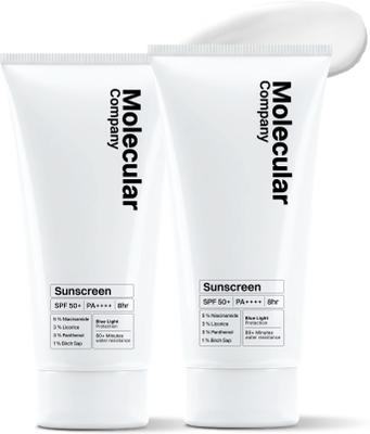 Molecular Company Sunscreen - SPF 50+ PA++++ Sunscreen SPF 50+ PA++++ with 5% Niacinamide Combo