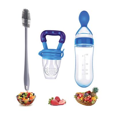 Wagwanfly Baby Pacifier Spoon Food Feeder Fruit Feeder Brush For New Born baby BPA Free Teether and Feeder