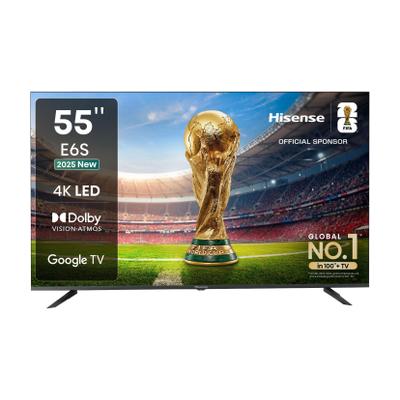 Hisense 139 cm (55 inch) Ultra HD (4K) LED Smart Google TV with HDR10 , Dolby Vision-Atmos , Filmmaker Mode , MEMC , Dynamic Contrast , True Bezel-Less Design