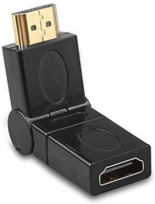 Sancy TV-out Cable Gold Plated 360 Degree Swivel HDMI Male to Female Port Saver Adapter