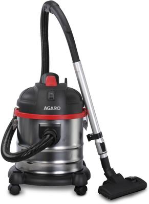 AGARO Ace Wet & Dry Vacuum Cleaner 1600 Watts, 21.5 kPa Suction Power with Dust Bag, 21 litres Tank Capacity, for Home Use, Blower Function, Washable 3L Dust Bag, Stainless Steel Body with Reusable Dust Bag