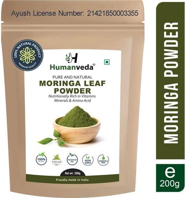 Humanveda Natural Moringa Leaf Powder - Moringa Oleifera - Immunity booster