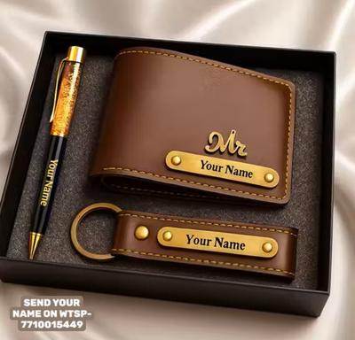 Izel Craft Men & Women Casual, Formal, Travel, Trendy Tan Artificial Leather Wallet