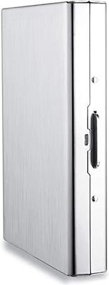 StealODeal Men & Women Casual Silver Aluminium Card Holder