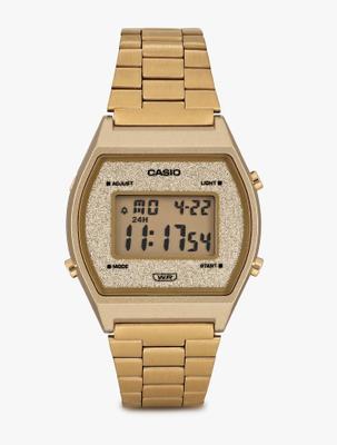 CASIO B640WGG-9DF Vintage Gold Dial Stainless Steel Band Digital Watch - For Men & Women