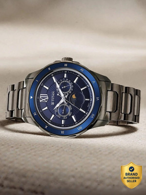 Titan Regalia Premium Multifunction Blue Dial Grey SS Strap Analo... more