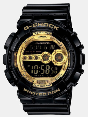 CASIO G-SHOCK GD-100GB-1DR Black-Gold Dial Black Resin Strap Digi... more