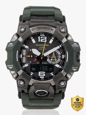 CASIO GWG-B1000-3ADR G-Shock Dial Military Green Resin Band Analog-Digital Watch - For Men