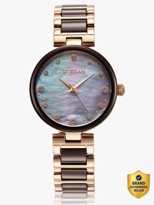 Titan Titan Ladies Purple Ceramics Analog Watch - For Women