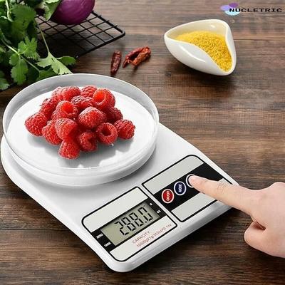 NUCLETRIC Electronic Digital Kitchen Scale 10Kg For Fitness & Balanced Diet, Home Baking Weighing Scale