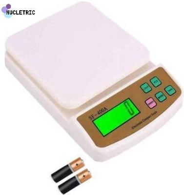 NUCLETRIC Electronic Digital 10-Kg Weight Scale for Kitchen Measuring for Grocery, Fruits Weighing Scale