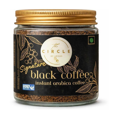 The Circle Of Aroma Signature Black Instant Coffee|Arabica|Rich & Smooth Taste|No Chicory|50 gram Instant Coffee
