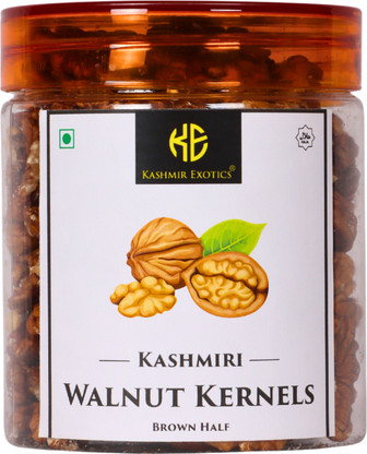 Kashmir Exotics Pure Kashmiri Walnut Kernels Brown Half 400 gm Walnuts