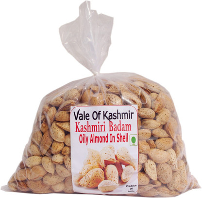 vale of kashmir Kashmiri Almonds Soft Shell In Shell | Sabut Badam Almonds