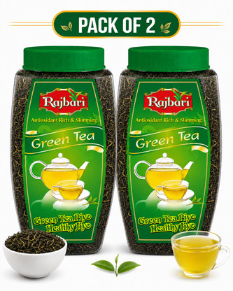 Rajbari 100% Pure & Natural | Immunity Booster & Weight Reducer Green Tea Plastic Bottle