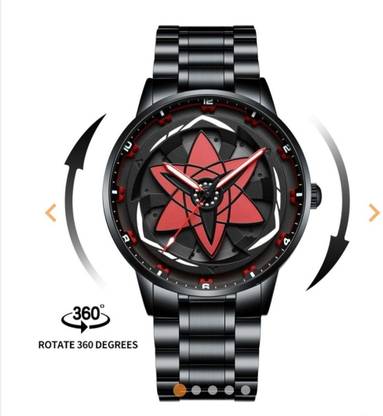 Brand card with arrows around the dial, captioned: rotate 360 degrees