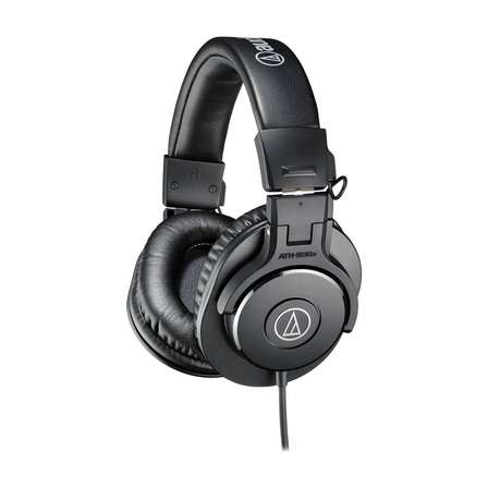 audio-technica Ath-M30X Wired On Ear Headphones Without Mic Wired without Mic Headset (Black, On the Ear)
