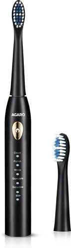 AGARO COSMIC LITE Sonic Electric Tooth Brush For Adults With 5 Modes, 2 Brush Heads Electric Toothbrush