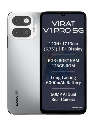 LAVA Virat V1 Pro 5G (Spiti Frost, 128 GB) (6 GB RAM)