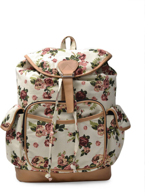 Crafts My Dream Women Bags 7 L Backpack Beige Crafts My Dream School Bags