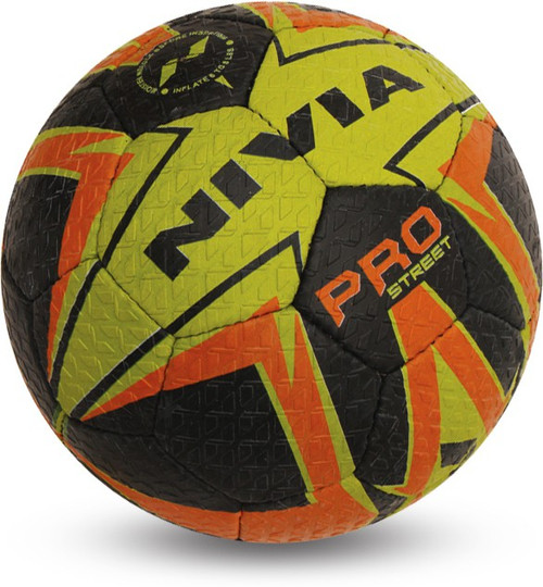 Nivia Football Pro Street Football Size: 5 Pack of 1, Black Nivia Footballs