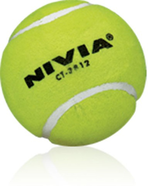 NIVIA 01 Cricket Tennis Ball Pack of 12, Yellow NIVIA Cricket Balls