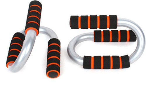 Magson Fitness S Shape Push up Bar Blue, Black Magson Fitness Bars