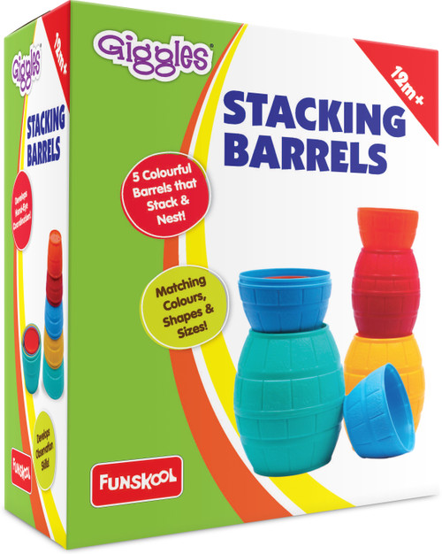 FUNSKOOL Giggles Stacking 8 Cubes Multicolor FUNSKOOL Blocks Building Sets