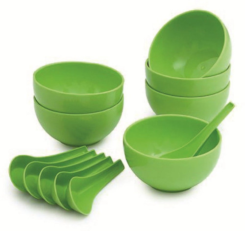 oss.m3 Plastic Soup Bowl Green, Pack of 12 oss.m3 Bowls