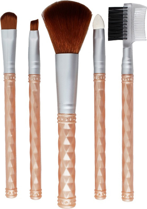 Styler Beige Makeup Beauty Brush Set of 5 Pack of 5 Styler Makeup Brush