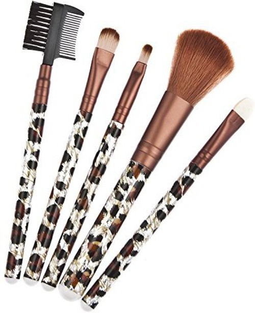 Envyon Multi Design Pattern Professional 5 Pcs Make Up Brush Set Travel Kit Pack of 5 Envyon Makeup Brush